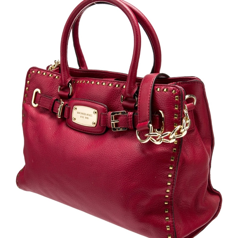 Lipstick Red Leather Michael Kors Purse.